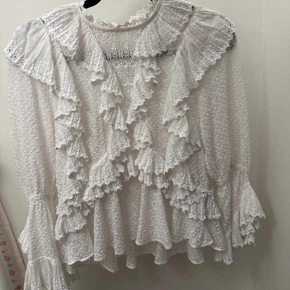 ISABEL MARANT Zim Ruffled Blouse - Picture 2 of 9